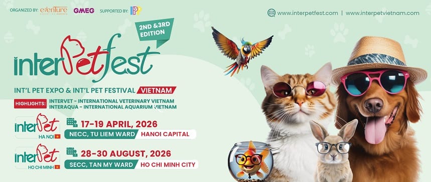 InterPet Expo Việt Nam & InterPetFest Việt Nam 2026 tại TP.HCM – Triển lãm & Lễ hội Quốc tế Thú cưng Việt Nam tại TP.HCM