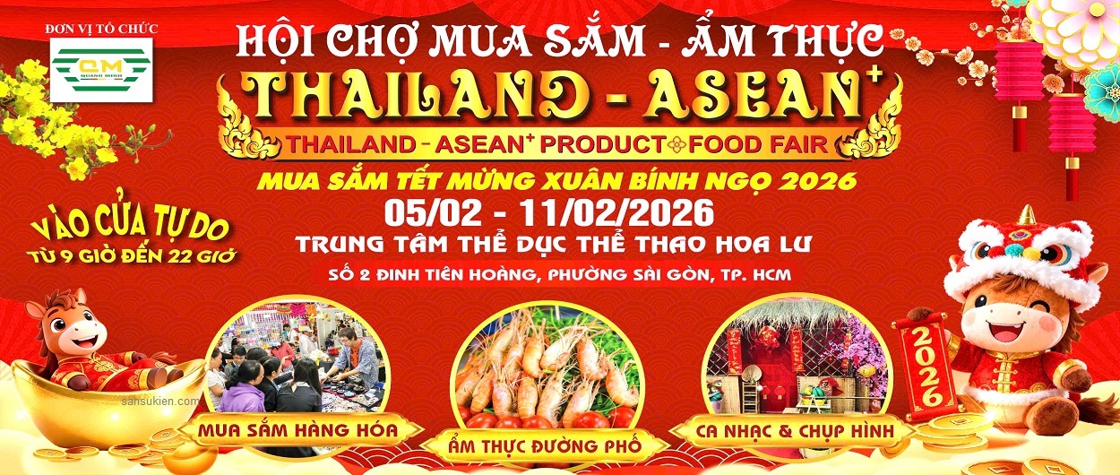 Hội chợ mua sắm và ẩm thực Thái Lan TP HCM 2026
